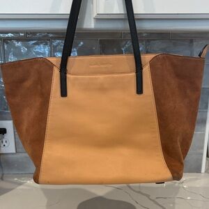 Daniel Hechter Tan and Brown Tote Bag
